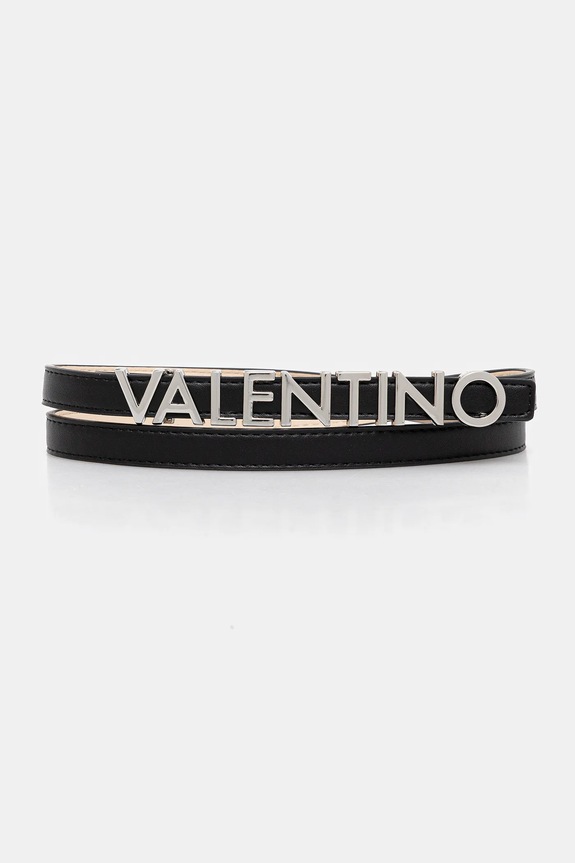 Valentino Bags pasek skórzany BELTY imitacja skóry licowej czarny VCS6W555