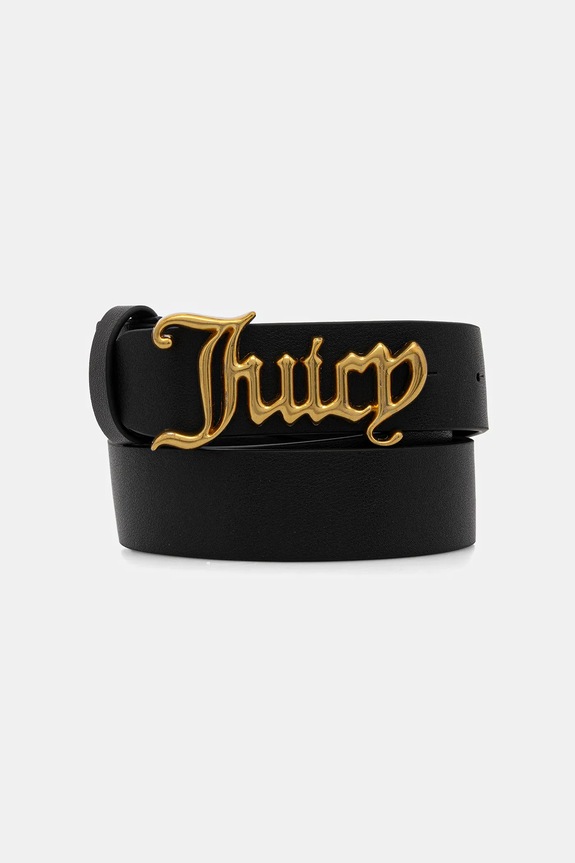 Kožený opasok Juicy Couture JC Darčekový box čierna WIJJ98539WL7