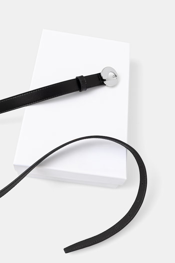 Coperni pasek damski skórzany Logo czarny COPBE10F6025