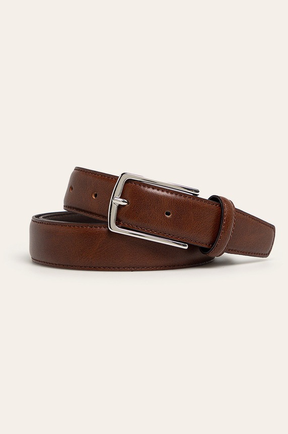 Jack & Jones - Pasek brązowy 12136795