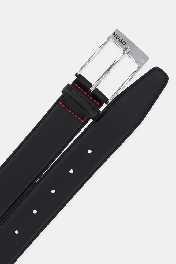 HUGO - Pasek skórzany 50125066.NOS 50125066.NOS czarny AA00