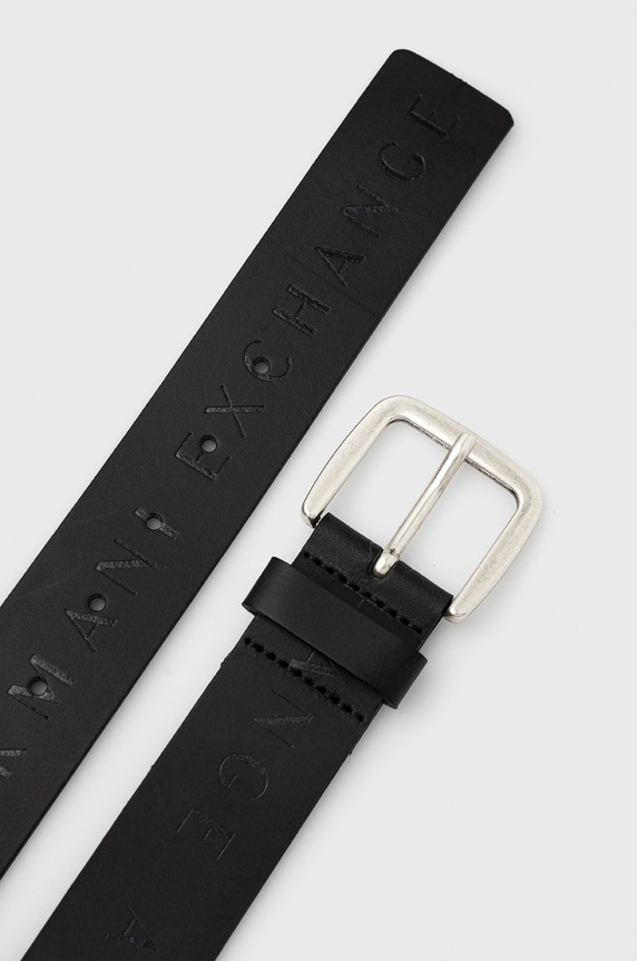 Kožený pásek Armani Exchange 951185.CC529.NOS černá AA00