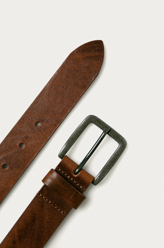 Jack & Jones - Kožený opasok 12152757 hnedá AA00