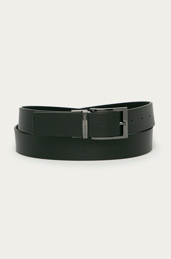 Emporio Armani - Oboustranný kožený pásek černá Y4S195.YLO8J