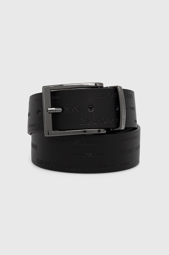 Dvostrani kožni remen Emporio Armani crna Y4S426.YTU5J.NOS