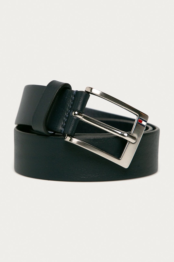 Tommy Hilfiger - Δερμάτινη ζώνη σκούρο μπλε E367895011