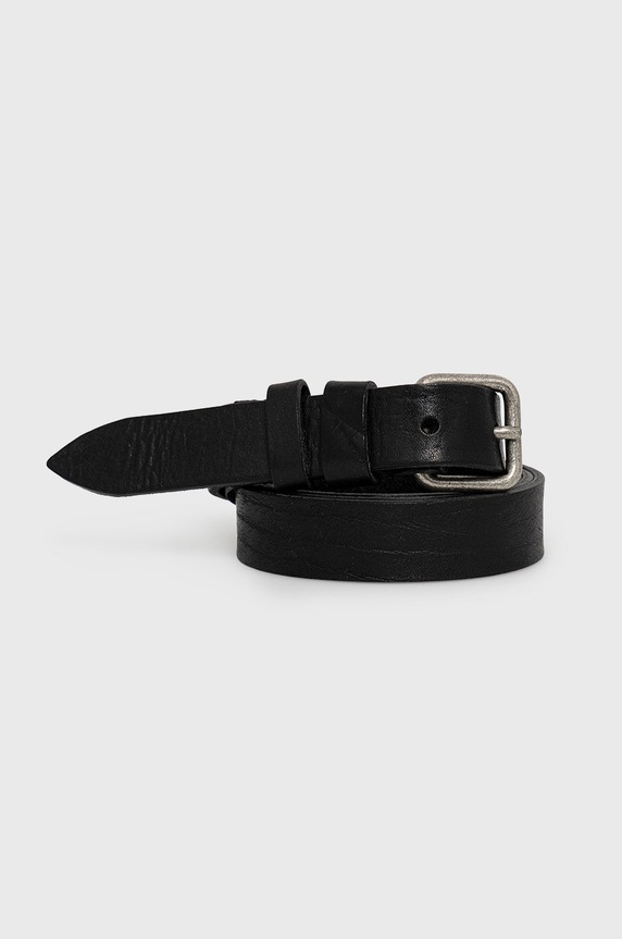 Jack & Jones Pasek skórzany czarny 12192622