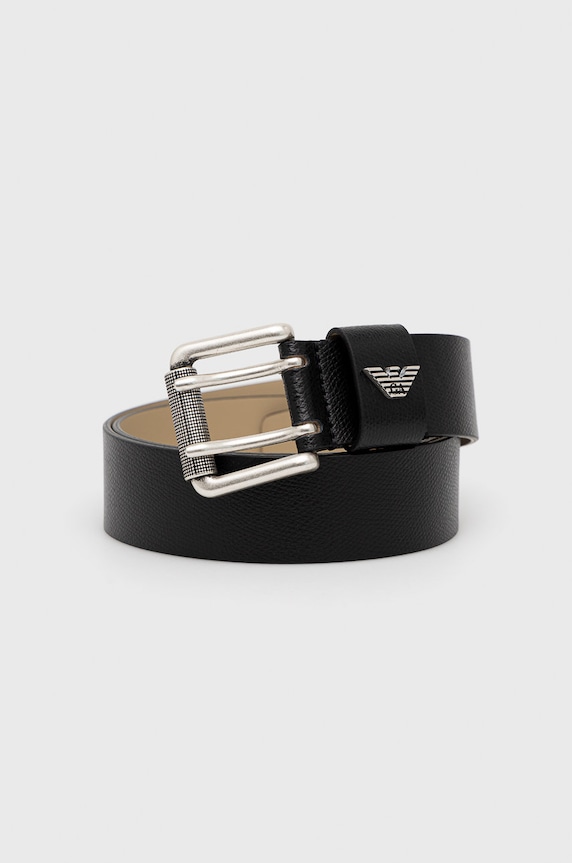 Emporio Armani pasek skórzany Y4S079.YAQ2G.NOS czarny Y4S079.YAQ2G.NOS