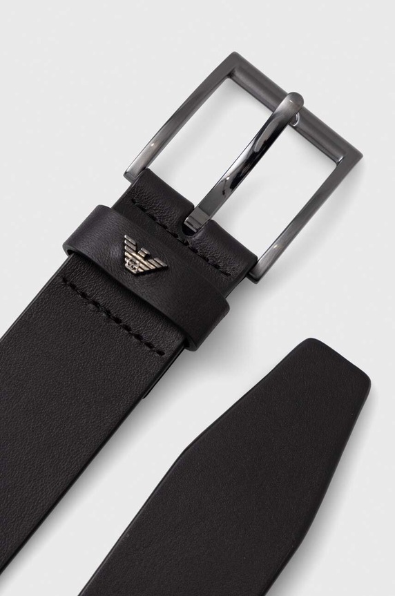 Emporio Armani pasek skórzany Y4S545.Y232J.NOS czarny AA00