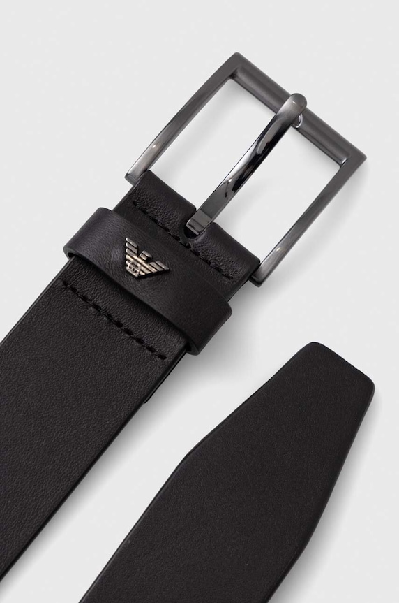 Emporio Armani pasek skórzany Y4S545.Y232J.NOS czarny AA00