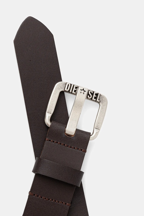 Kožený opasok Diesel B-STAR II BELT X08881.P1913 hnedá AA00