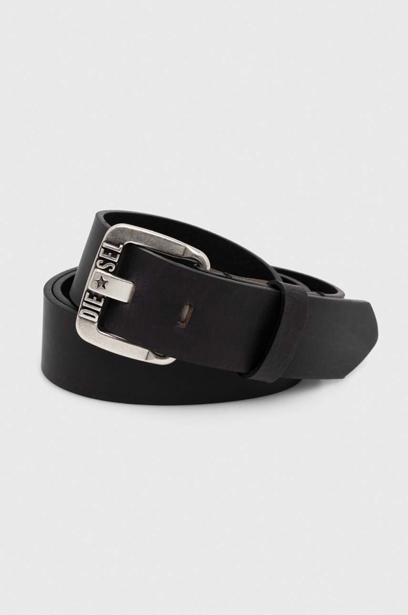 Kožený pásek Diesel B-STAR II BELT černá X08881.P1913