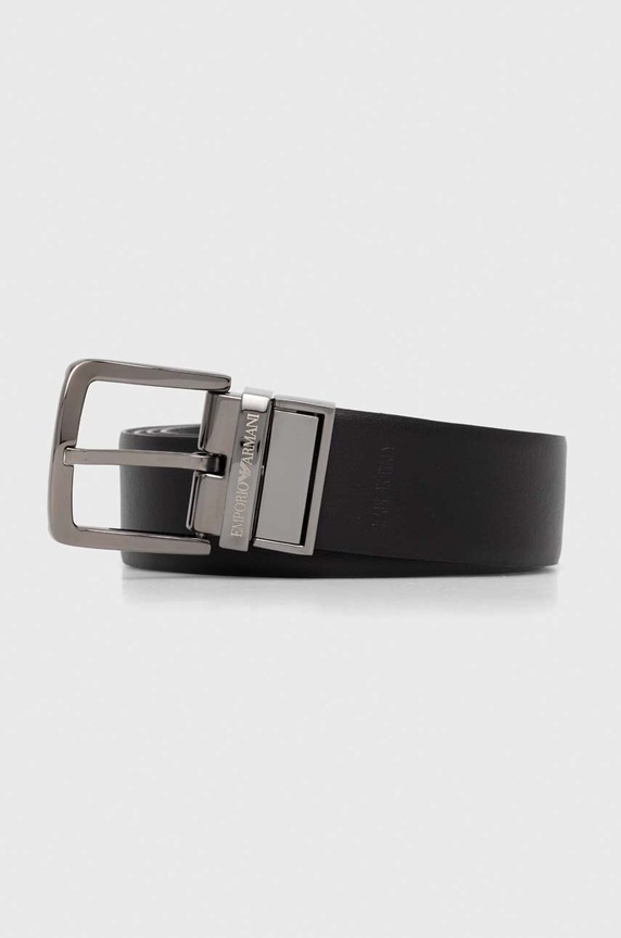 Emporio Armani pasek skórzany dwustronny czarny Y4S074.YKL2J.NOS