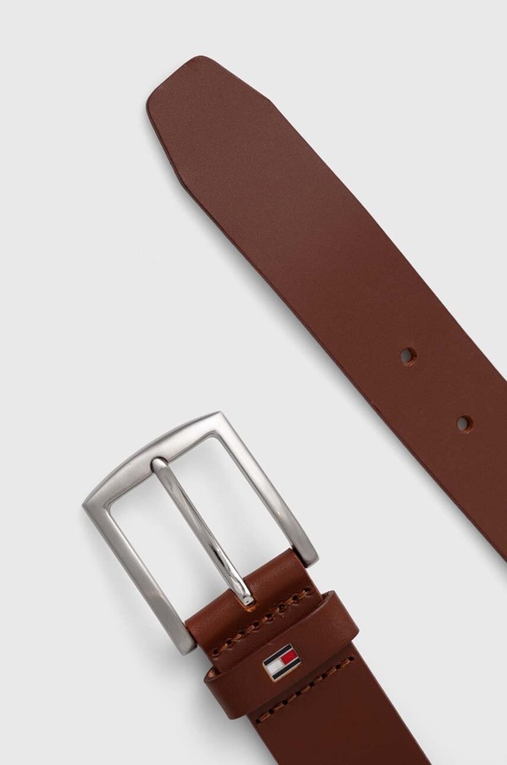 Tommy Hilfiger pasek skórzany AM0AM08360 brązowy AA00