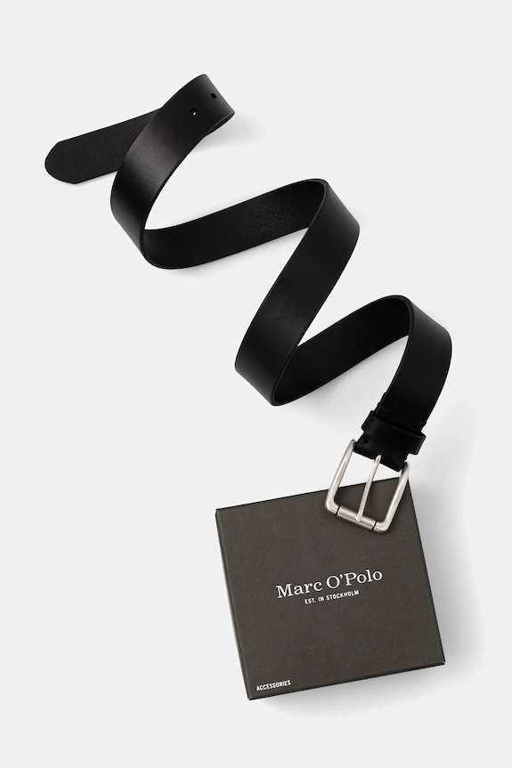 Accesorii Marc O'Polo curea de piele 5000006721 negru