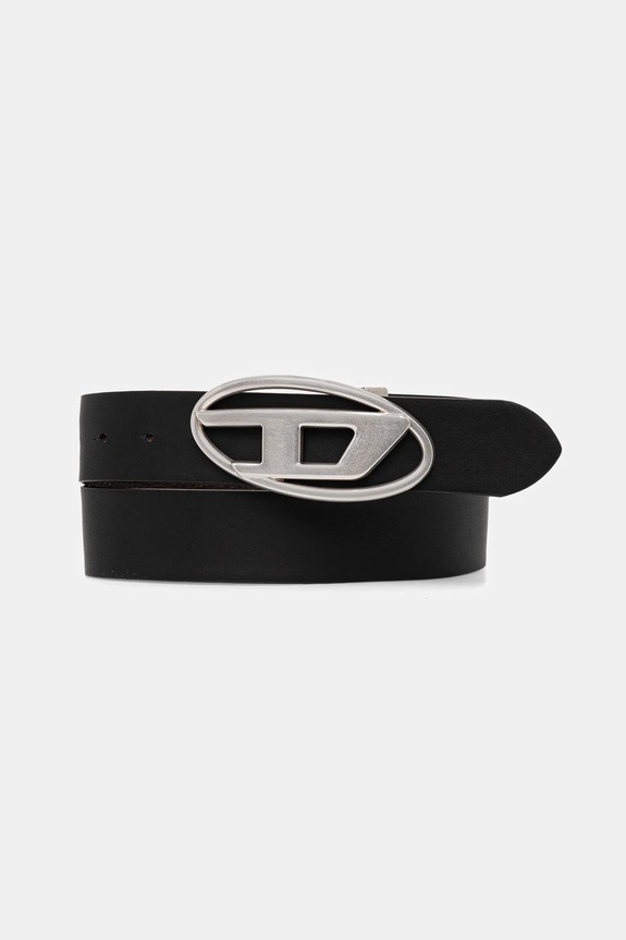 Diesel curea de piele cu două fețe OVAL D LOGO B-1DR REV II X09812.P4420 maro AA00