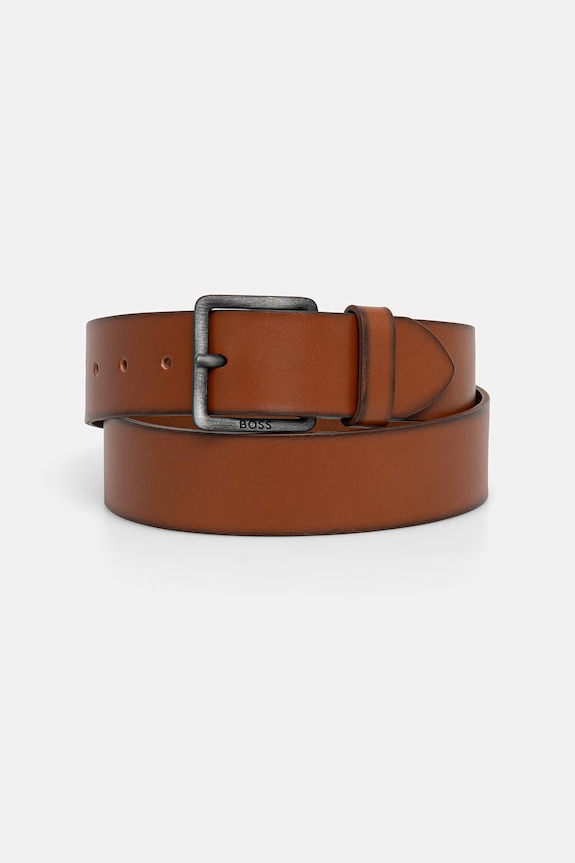 BOSS férfi bőr öv Jeeko_Sz40 barna 50541165