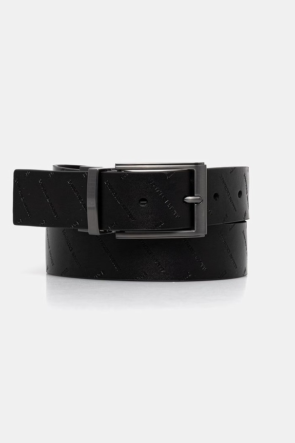 Armani Exchange opasok pánsky kožený čierna XM002861.AF22848.NOS