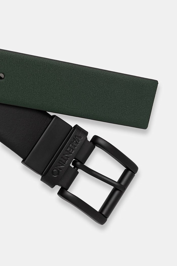 Αξεσουάρ Valentino Bags Ζώνη διπλής όψης ανδρική από δέρμα LITECH VCP8BJ01 μαύρο