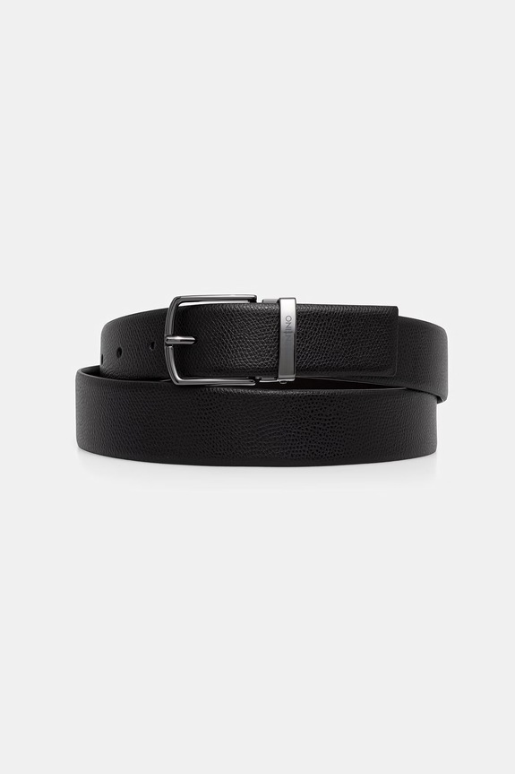 Valentino Bags ζώνη ανδρική δερμάτινη LITECH μαύρο VCP8BJ04