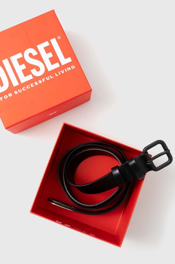 Dodaci Kožni remen Diesel B-INLAY BELT X09575.PR666 crna