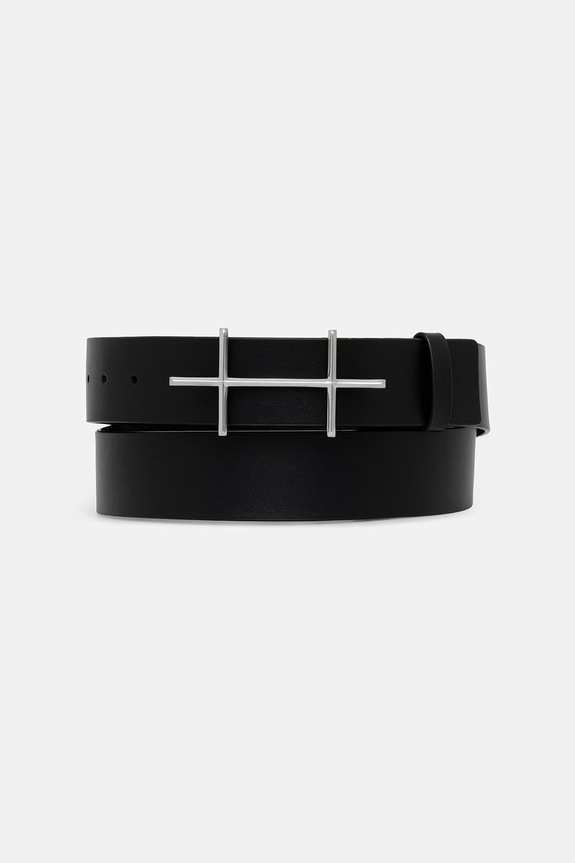 HELIOT EMIL curea din piele negru SS26.16.091.BLK01.CO