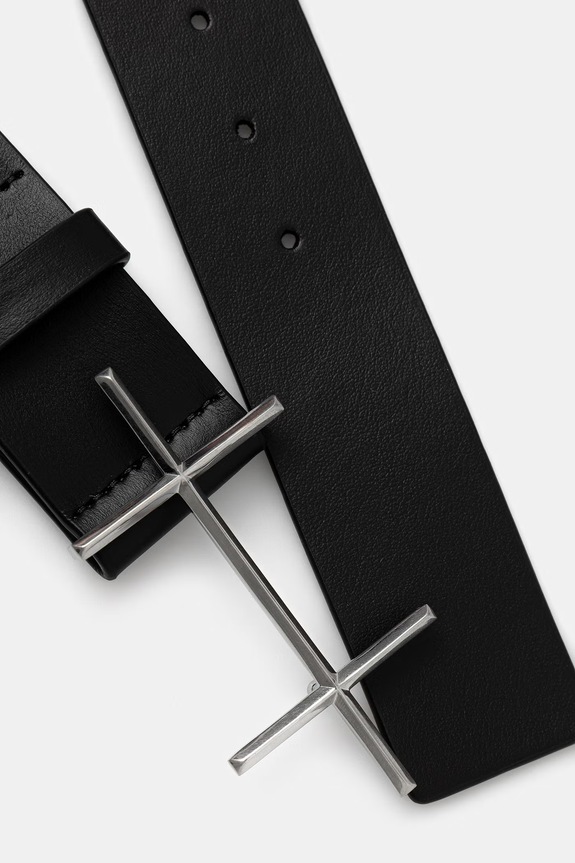 HELIOT EMIL curea din piele SS26.16.091.BLK01.CO negru AA00