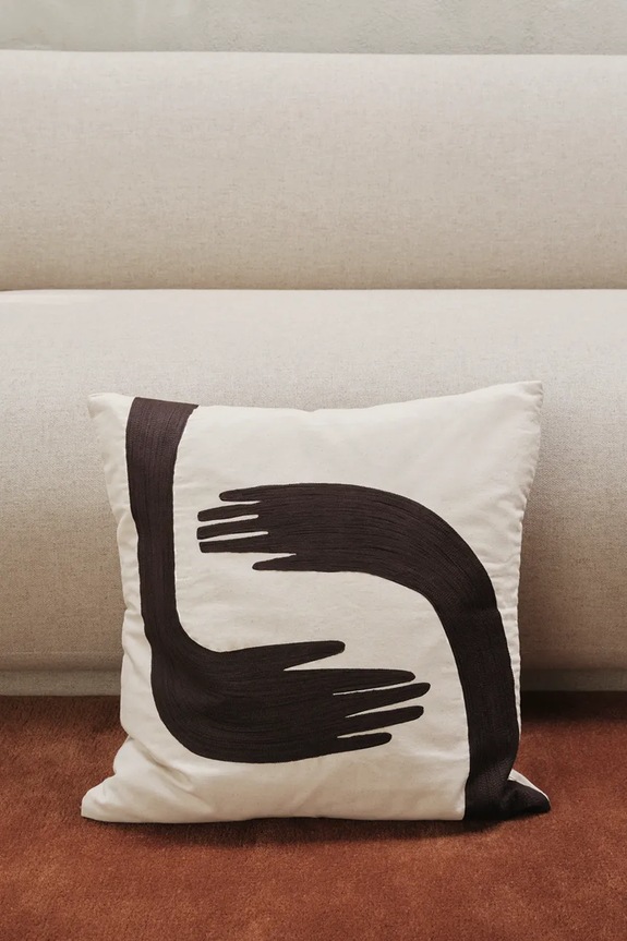 Nappali és hálószoba ferm LIVING díszpárna huzat Pose Cushion 1104269948 többszínű