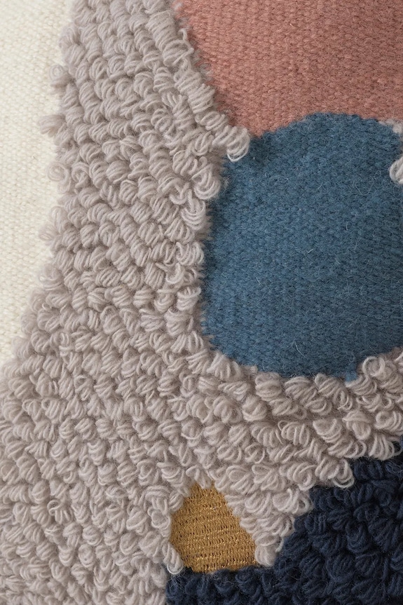 Vlnený dekoračný vankúš ferm LIVING Loop 7225. viacfarebná AA00