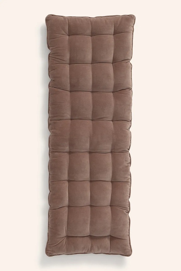 Διακοσμητικό μαξιλάρι Calma House 40 x 120 x 4 cm καφέ VELOUR.4.MRR