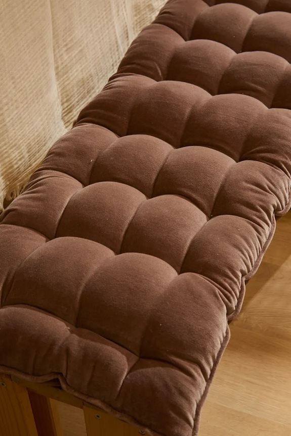 Σαλόνι και υπνοδωμάτιο Διακοσμητικό μαξιλάρι Calma House 40 x 120 x 4 cm VELOUR.4.MRR καφέ