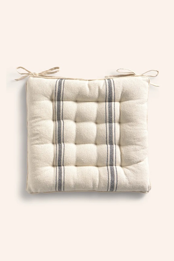 Βαμβακερό μαξιλάρι για καρέκλα Calma House 40 x 40 x 4 cm μπεζ BARI.40G.GRO