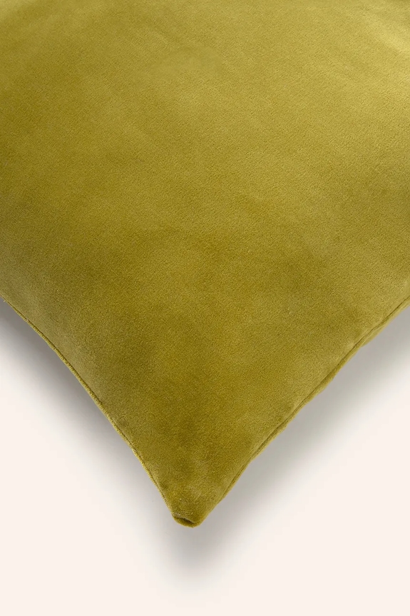 Dekoratívna bavlnená obliečka na vankúš Calma House Velour 45 x 45 cm VELOUR.45.VER zelená AA00