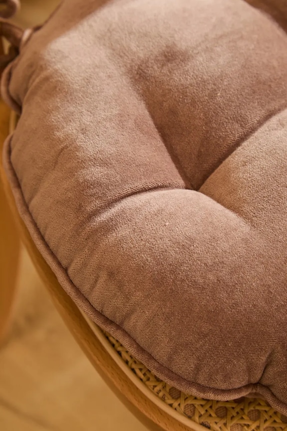 Living și dormitor Calma House perna pentru scaun Velour 40 x 4 cm VELOUR.40D.MRR maro