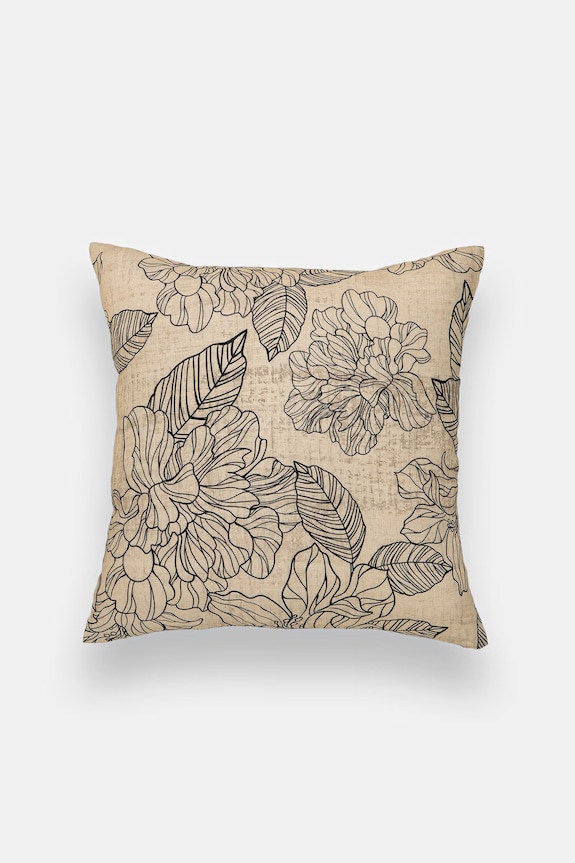 Față de pernă decorativă cu in 45 x 45 cm bej ZEFIRA101.LINOSOFT19749