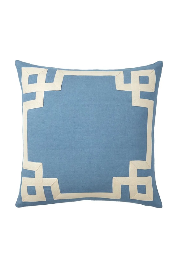 Olivier Desforges față de pernă decorativă din in ACHILLE Azur 45 x 45 cm albastru 1069050