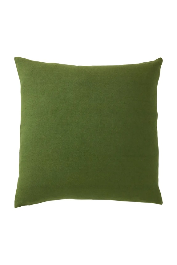 Olivier Desforges față de pernă decorativă din in ACHILLE Palme 45 x 45 cm 1069053 verde AA00