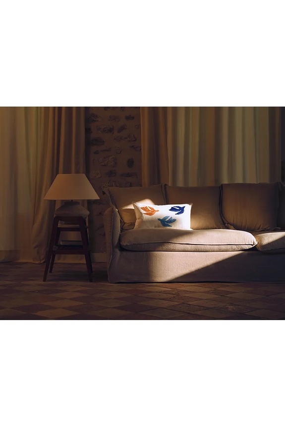 Olivier Desforges față de pernă decorativă din bumbac ENVOL 33 x 57 cm alb 1067431