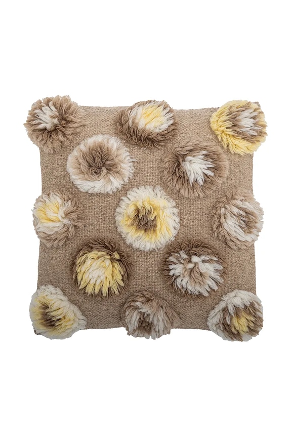 Bloomingville poduszka dekoracyjna z materiału tekstylnego 50 x 50 cm brązowy 82063129