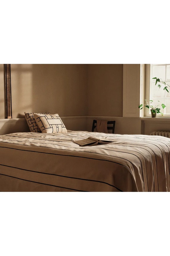 Obývací pokoj a ložnice Ferm Living polštář s dekorací bavlněný 40 x 60 cm 1104272922 béžová