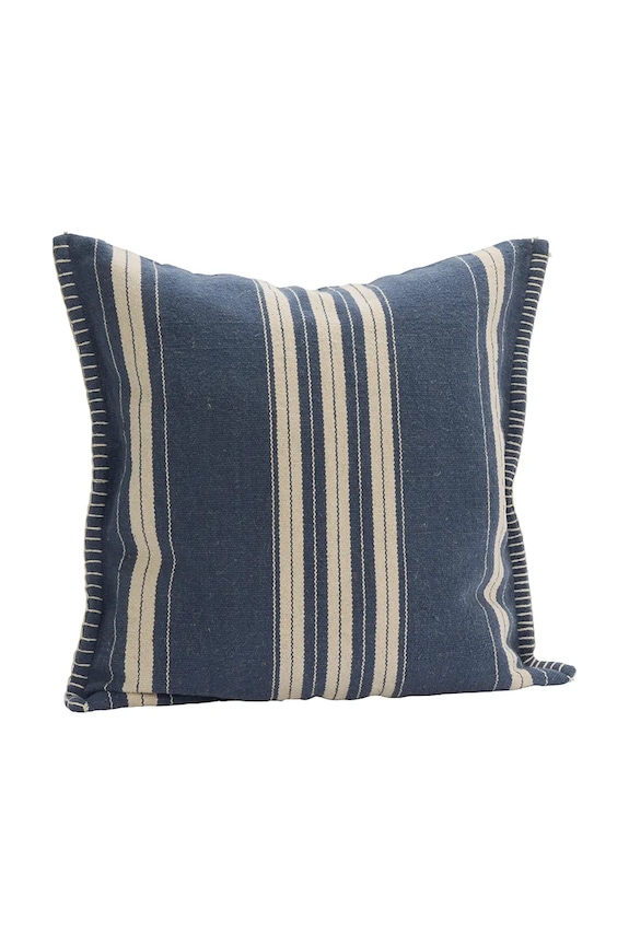Madam Stoltz față de pernă decorativă cu bumbac 50 x 50 cm albastru JOCU2853