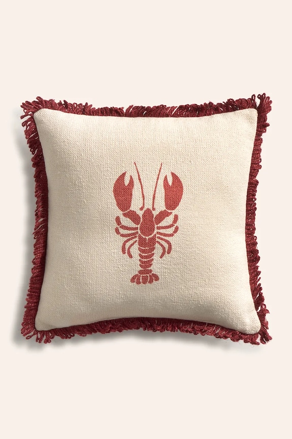 Calma House poduszka dekoracyjna bawełniana 32 x 32 cm czerwony LOBSTER.R32.ROJ