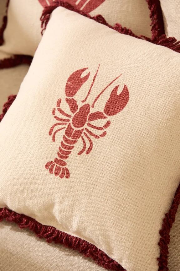 Calma House poduszka dekoracyjna bawełniana 32 x 32 cm LOBSTER.R32.ROJ czerwony AA00