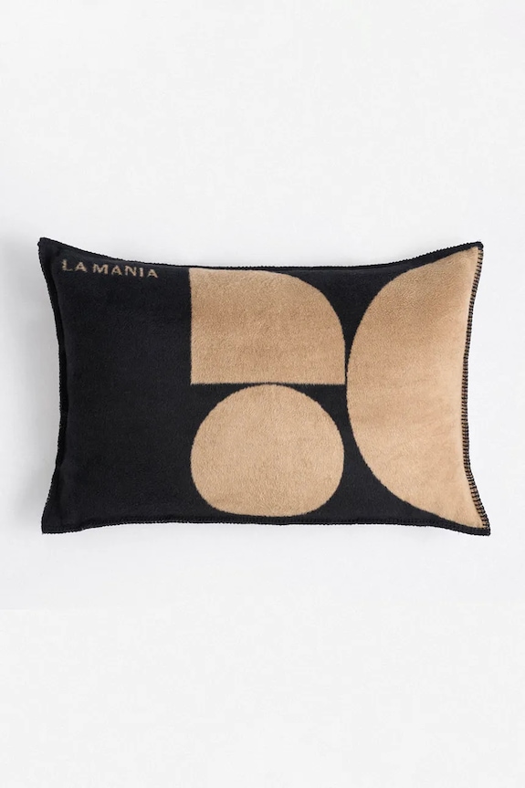 La Mania Μαξιλάρι διακοσμητικό από βαμβάκι 40 x 60 cm μαύρο 5905549435014