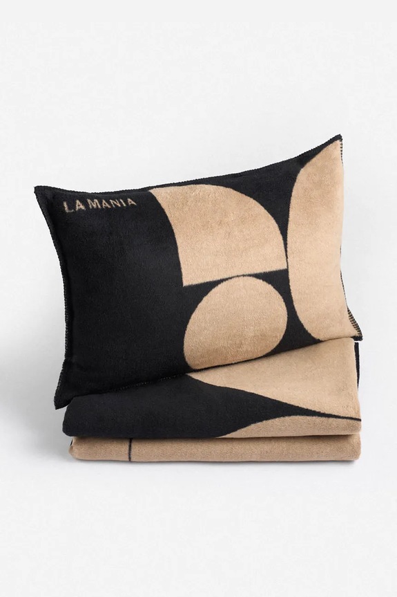 La Mania Μαξιλάρι διακοσμητικό από βαμβάκι 40 x 60 cm 5905549435014 μαύρο