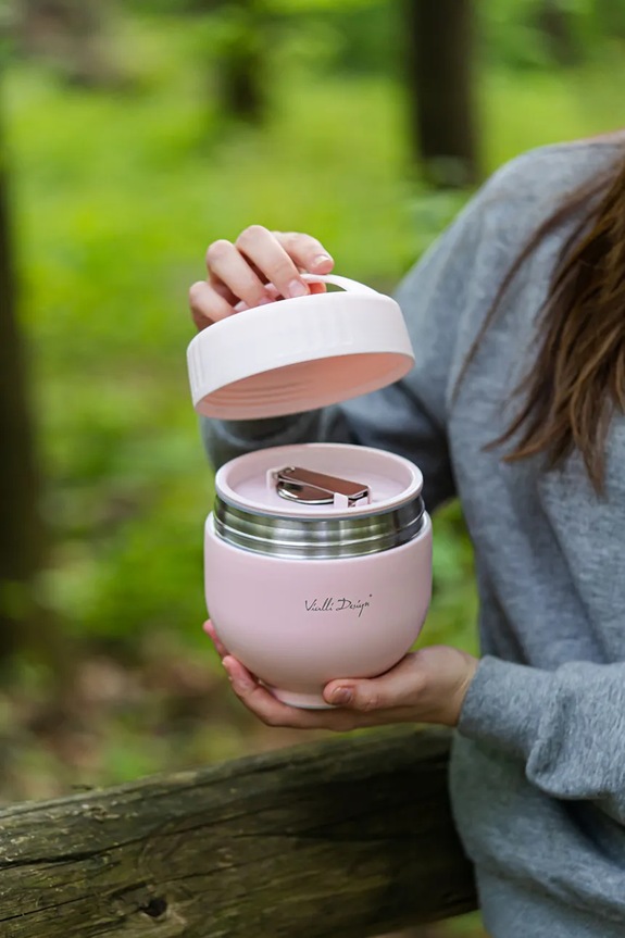 Θερμός με δοχείο και κουτάλι Vialli Design Fuori 680 ml 0329