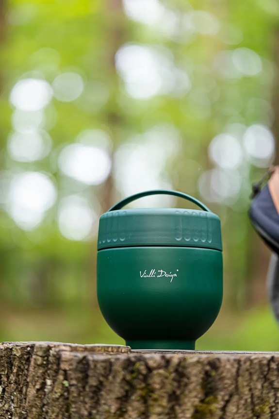 Θερμός με δοχείο και κουτάλι Vialli Design Fuori 680 ml 0336 πολύχρωμο