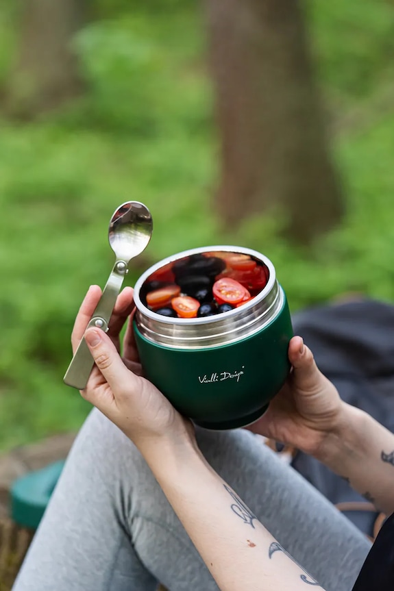 Θερμός με δοχείο και κουτάλι Vialli Design Fuori 680 ml 0336