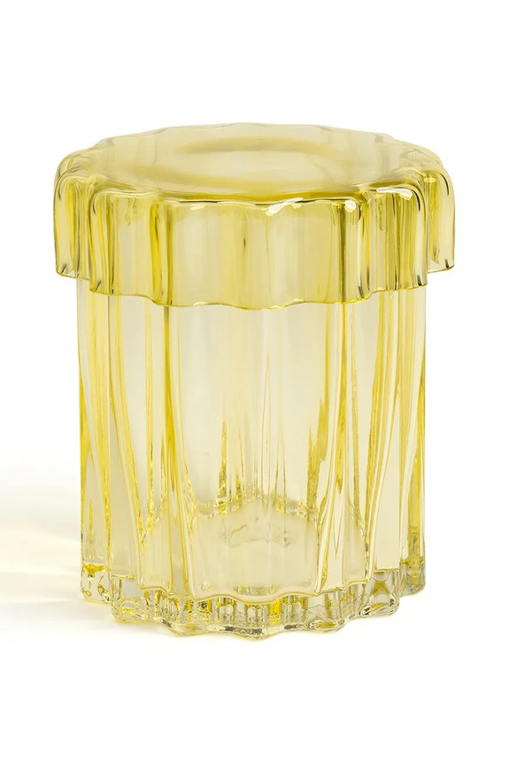 Βάζο με καπάκι &k amsterdam κίτρινο 1518.02