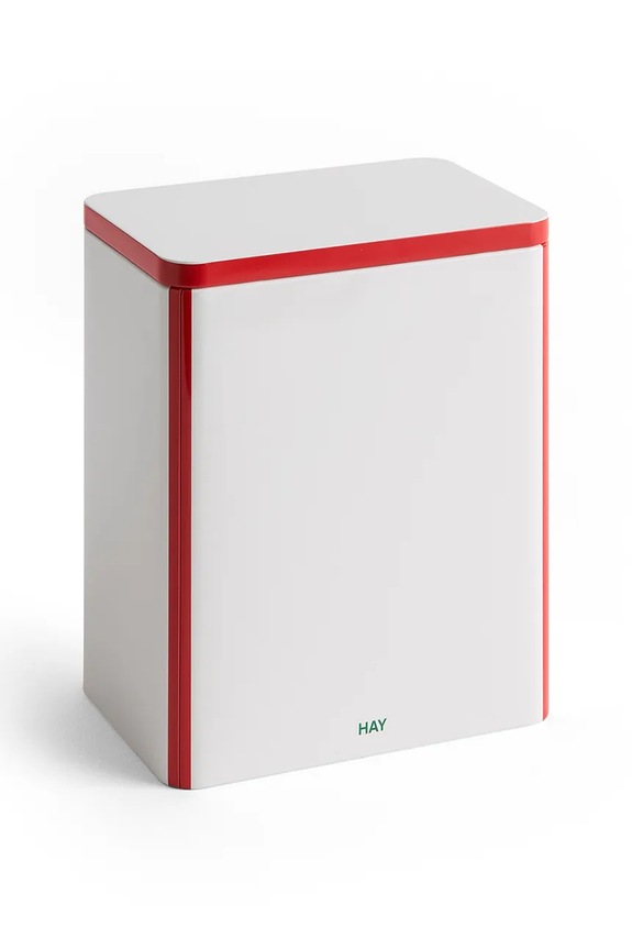 HAY recipient cu capac Tin Container L/17 x 11,1 x 20 cm alb AE360.A603.AN87